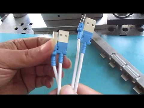 Mobile usb data cable injection molding machine