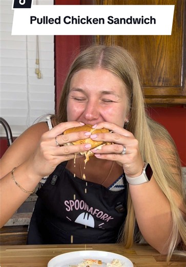 BBQ Pulled Chicken Sandwich Recipe with Creamy Coleslaw