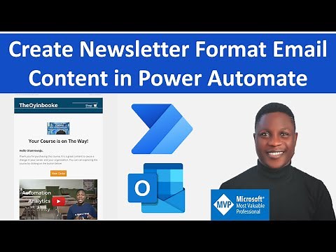 How to Create Newsletter-Format Email Content in Power Automate
