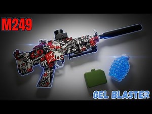 M249 Gel Blaster Unboxing & Test 🔥 Best Gel Blaster Toy Gun Review 2025