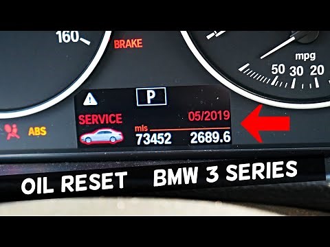 BMW F30 F31 OIL LIGHT RESET, OIL SERVICE RESET BMW 320i 328i 330i 335i 328d 335d 316i 318i 340i 316d