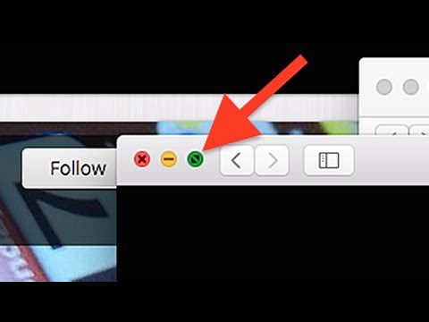 Starting Split View Mode, Method 1: Mac OS X 10.11 El Capitan