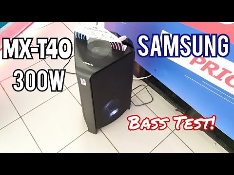 Samsung MX-T40 Sound Tower High Power Audio 300W | Bass Test!💥