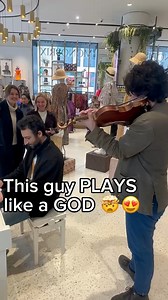 2.6M views · 194K reactions | A virtuoso violinist joined me in the supermarket while I was playing Czardas for 2 girls  | Julien Cohen Pianist | Facebook