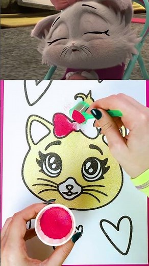 ¡Un toque artístico para la pequeña Pilou! 🎨😻 #shorts | 44 Gatos