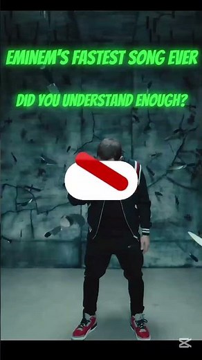Eminem's fastest song ever | Godzilla #rap#eminem #shorts