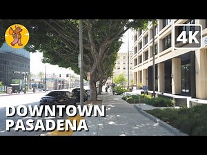 Downtown Pasadena Walking Tour | Los Angeles 4k Ultra HD | 🔊 Binaural Sound