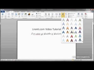 Microsoft Word Tutorial #7 - Word Art