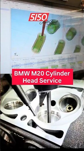 BMW M20 cylinder head FULL Xtreme Package: CNC 5-Axis porting, HD bronze guides, CNC valve job ..