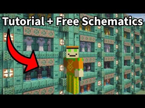 Minecraft Rotating Armor Display - Tutorial and Free Litematica Schematics