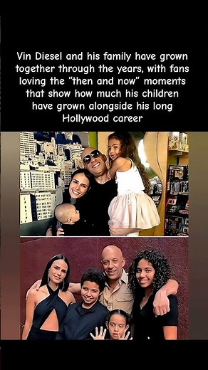 “Vin Diesel’s Family Journey Through The Years ❤️🔥” #celebrity