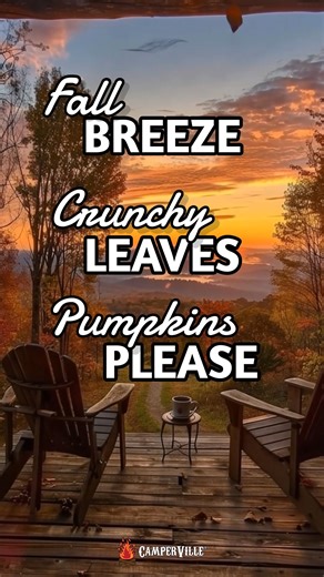 This is your official invite to slow down and soak up hoodie season. 🍂🎃💨 Let the cold drinks and bonfire nights begin. #autumn #autumndays #autumnvibes #outdoorlife #fblifestyle | Camperville