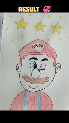 Super Mario Drawing 🤩 #shorts #drawing #art #painting #viral #mario