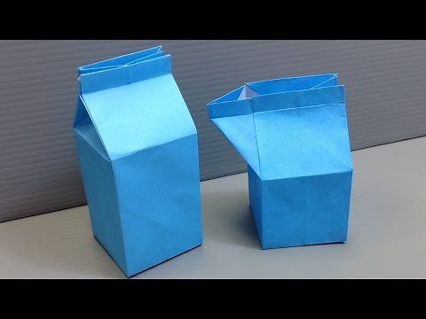 Origami Milk Carton Gift Box