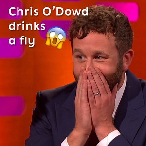 Throwback to the time Chris O’Dowd drank a fly (by accident!) on The Graham Norton Show. | BBC One