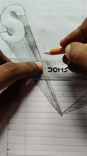 HoW to drow 3D S #Shorts