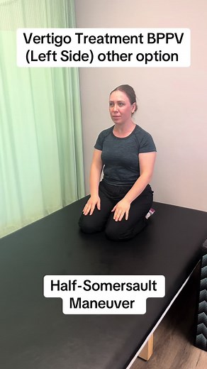 Left Half Somersault Maneuver for BPPV Relief