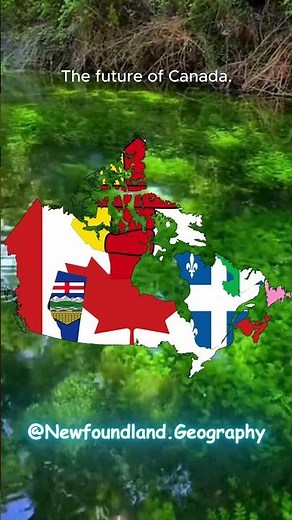 the best map of canada! #alberta #quebec #newfoundland #nunavut #map #fyp