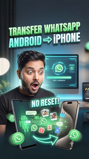 Transfer WhatsApp from Android to iPhone Without Reset Using iCareFone