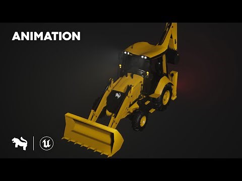 Driveable Construction Excavator | Dozer Animation in Unreal Engine | Game-Ready Assets