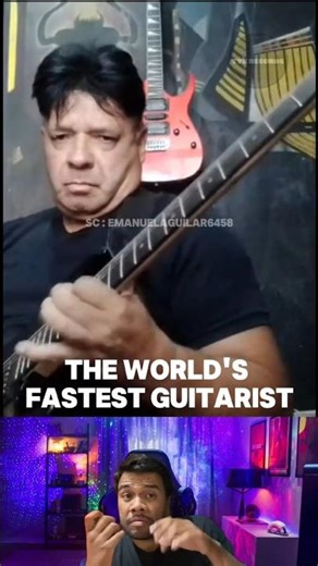 Speed level: Alien Finger Mode 😳 | Fastest guitarist 2026 #guitarsolo #reaction #viral #shorts