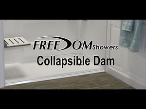 Freedom Showers Collapsible Dam Installation - Accessibility Professionals