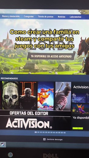 Cómo crear una familia en Steam y compartir juegos