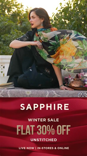 Cozy layers, signature styles, irresistible savings. The SAPPHIRE Winter Sale is now live with FLAT 30% & 50% OFF ❄️ | Sapphire