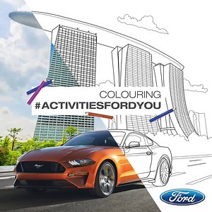 Are you or your little ones getting cabin fever at home? Need some colour to lift your spirits? Download our colouring pages from https://bit.ly/FordColouringActivity, add colours and a little touch of creativity! Make sure you share your creations, as the top three most creative entries win shopping vouchers worth up to $150! We’ve got more exciting #activitiesFORDyou in store! Like our page to stay updated. Click https://bit.ly/StayHomeWithFord for more information. | Ford Singapore