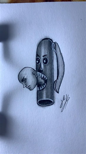 Drawing a pen cap #art #drawing #viral #shorts #drawing