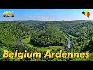 Belgium Ardennes drone footage. Outdoor Travel