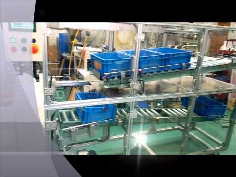 ケースストッカー（パレットストッカー）取り出し機に接続