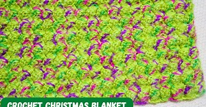 Easy Crochet Christmas Blanket