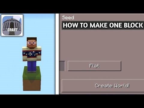 Minicraft How to Make One block in 2025