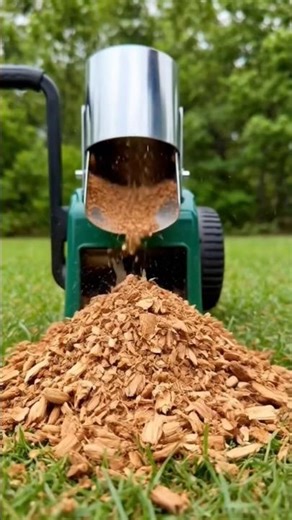 Mini Wood Chipper Destroying Tiny Branches! ⚙️ #Shorts