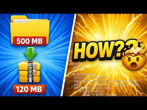 Why ZIP Files Become Smaller? | File Compression Explained Simply 🤯