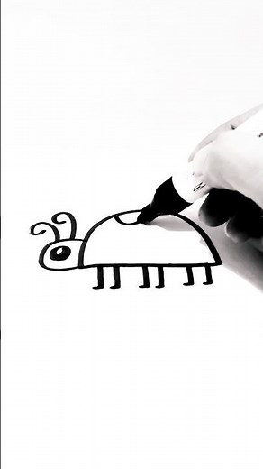 Learn the Secret Method to Draw a Ladybird #shorts #art #forkids