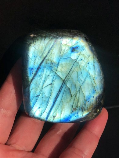 Exceptional Spectrolite Labradorite - Double-sided Ultra Flash Celestial Blue & Golden Green - Polished Piece 200g - Etsy