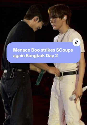 Day 2 Bangkok of Boo being a menace to SCoups. #booseungkwan #choiseungcheol #scoups #seventeen #seventeencarat @SEVENTEEN