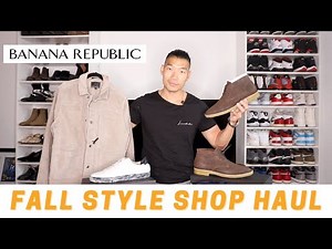 BANANA REPUBLIC FALL 2020 TRY ON HAUL | Men's Fashion Shop Haul