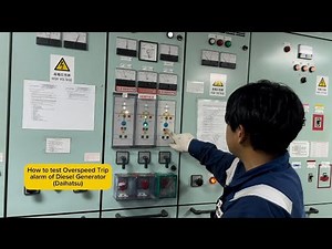 HOW TO TEST DIESEL GENERATOR OVERSPEED TRIP (DAIHATSU) | Toping's World