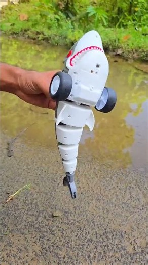 Remote control Shark toy testing in Water #shortsfeed #shorts #rccar #bhoot #car #shark