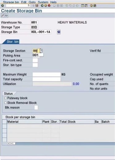 Create storage bin SAP- LS01n #sap #ERP #it #consulting