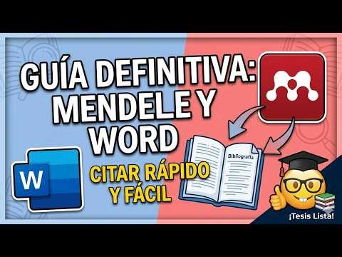 Cómo Usar Mendeley y Word: Guía Definitiva para Citar Rápido y Fácil 📚