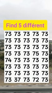 Not easy to find 5 différent ❓✅🚨💥🔥 | Puzzle Number