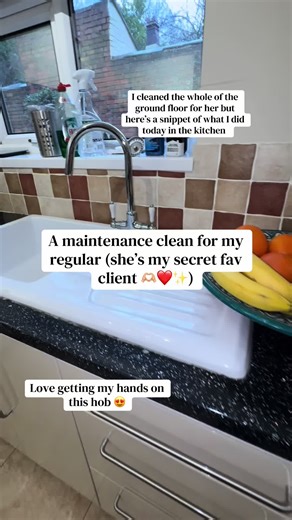 A kitchen refresh for my regular ✨💖 🍳🚰 🧽 #kitchenreset #maintainance #cleankitchen #cleanwithme #happyclient