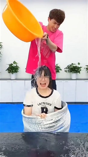 “Who Will Survive the Cold Water Challenge? 😱”#shorts #viralshorts