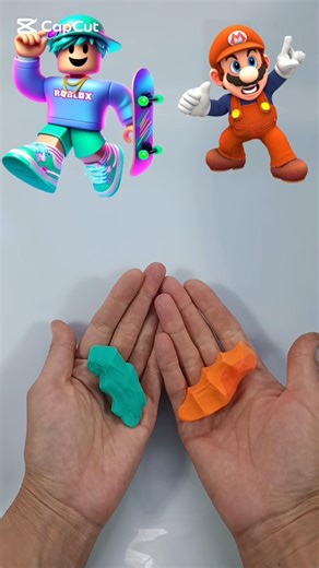 Mario and Roblox#art #colors #colormixing