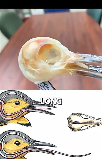 What Woodpeckers' Skulls Are Actually Hiding #science #shorts