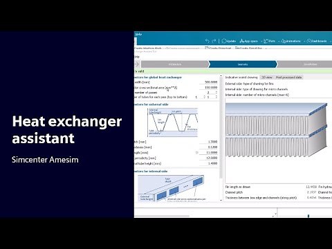 HOW TO I Heat exchanger assistant tool across Simcenter Amesim versions I Tutorial